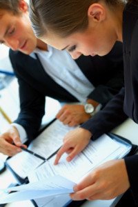 Businessteam at a meeting